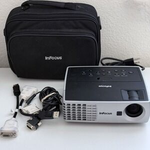 VIDEO AVAILABLE InFocus Model IN1100 DLP Projector TESTED WORKS